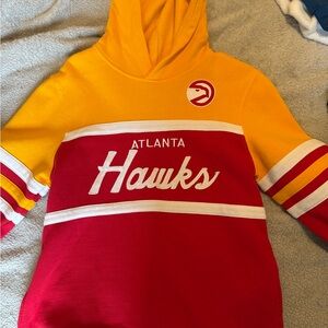 Mitchell & Ness Hardwood Classics Red and Yellow Hoodie